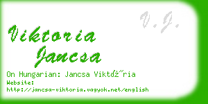 viktoria jancsa business card